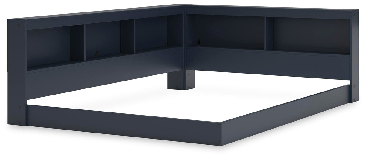 Simmenfort Bookcase Storage Bed (Youth) - Navy Blue  (EB1528-SI) - Image 2