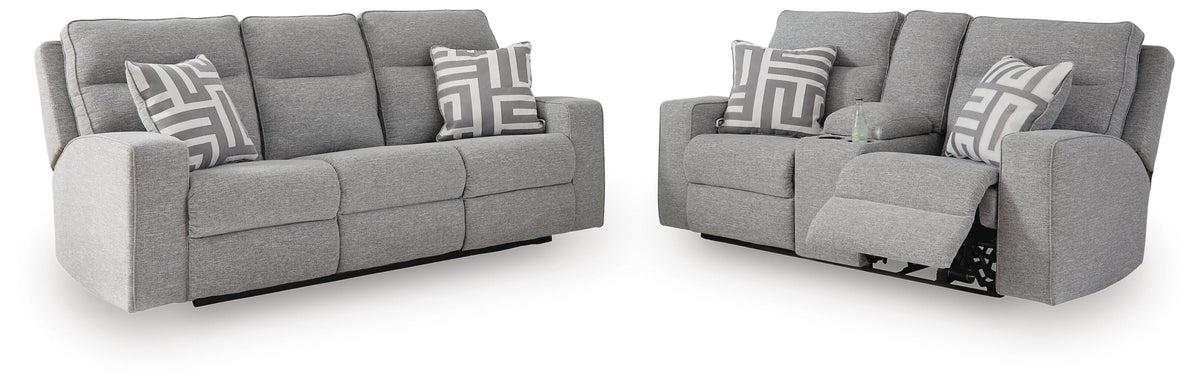 Biscoe Power Reclining Sofa and Loveseat (90503-SI)