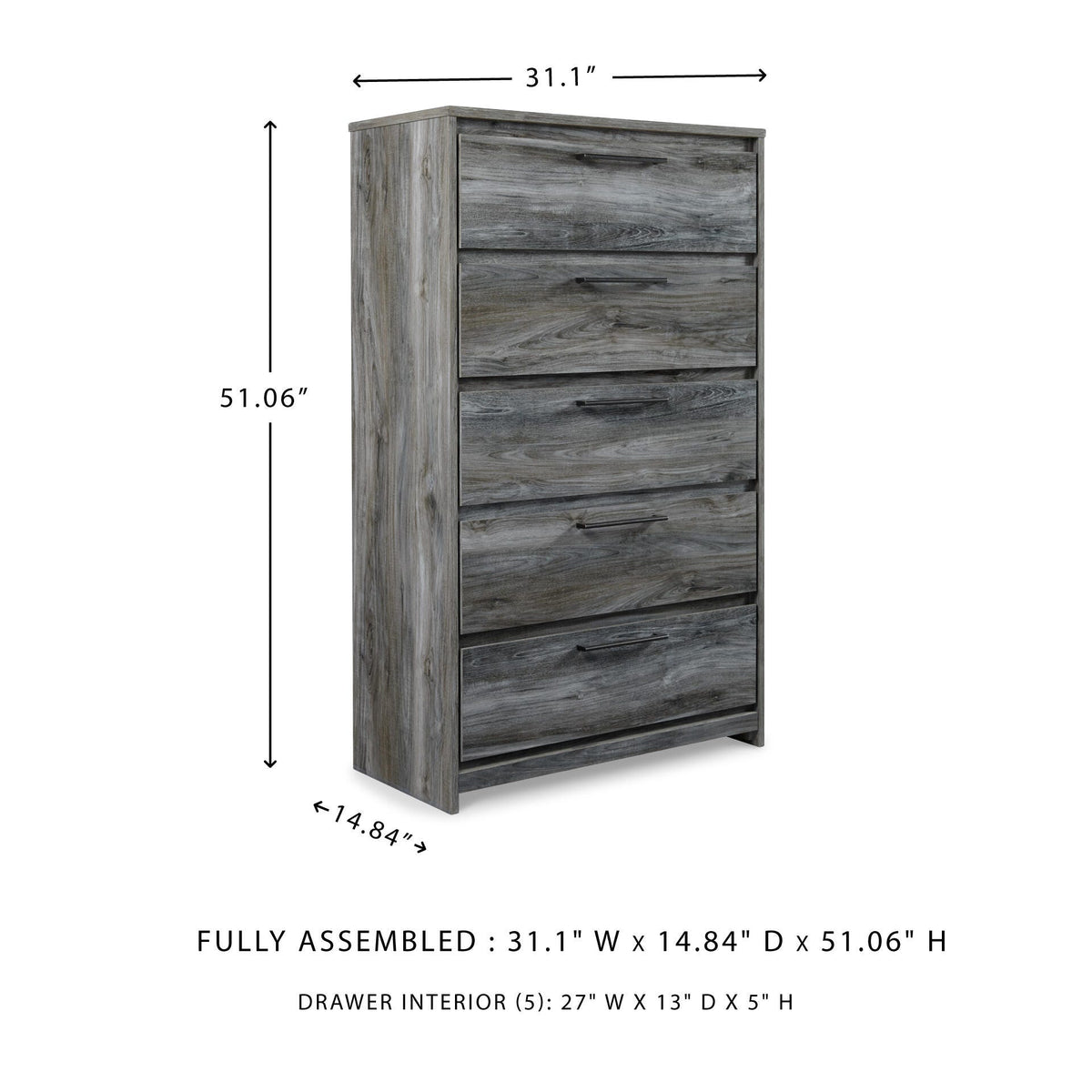 Baystorm Panel Storage Bed, Dresser, Mirror, Chest and Nightstand (B221-SI) - Image 11