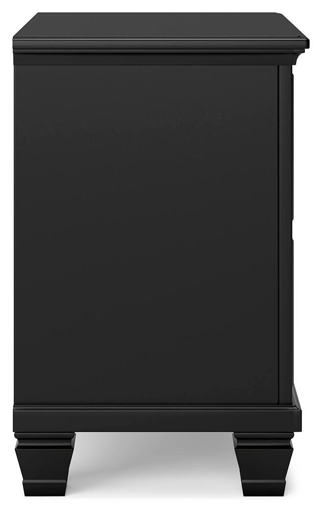 Lanolee Nightstand - Black  (B687-SI) - Image 7