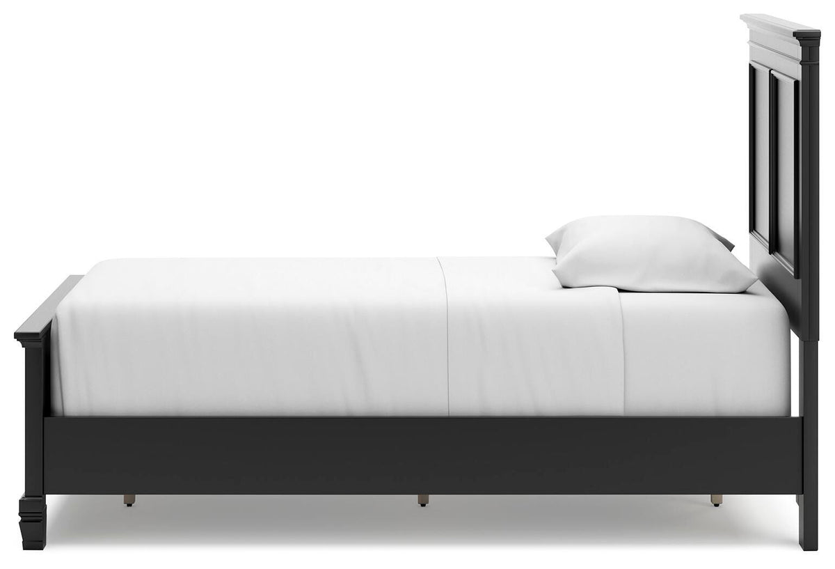 Lanolee Panel Bed (Youth) - Black  (B687-SI) - Image 7