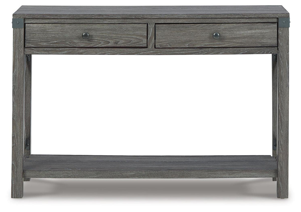 Freedan Sofa/Console Table - Grayish Brown  (T175-SI) - Image 3