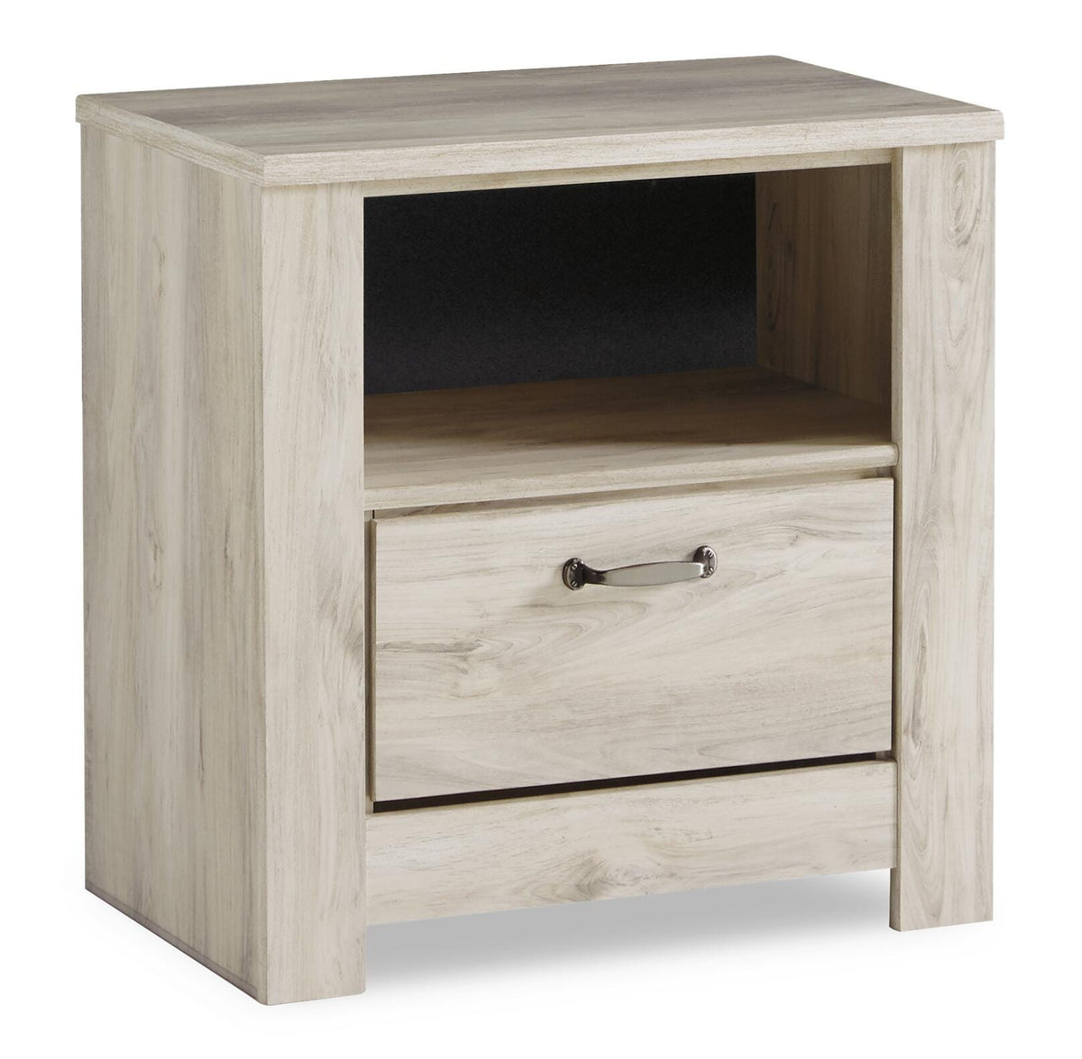 Bellaby Crossbuck Panel Bed, Dresser, Mirror and 2 Nightstands - Whitewash  (B331-SI) - Image 5