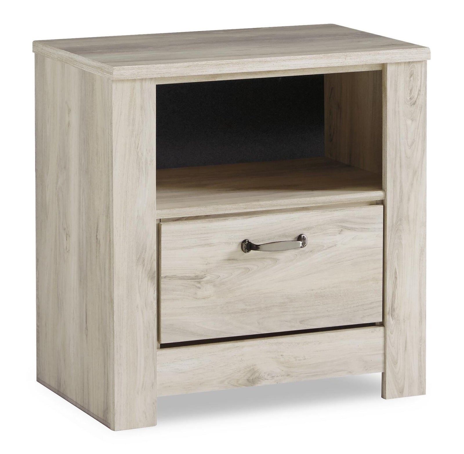 Bellaby Crossbuck Panel Bed, Dresser, Mirror and 2 Nightstands - Whitewash  (B331-SI) - Image 5
