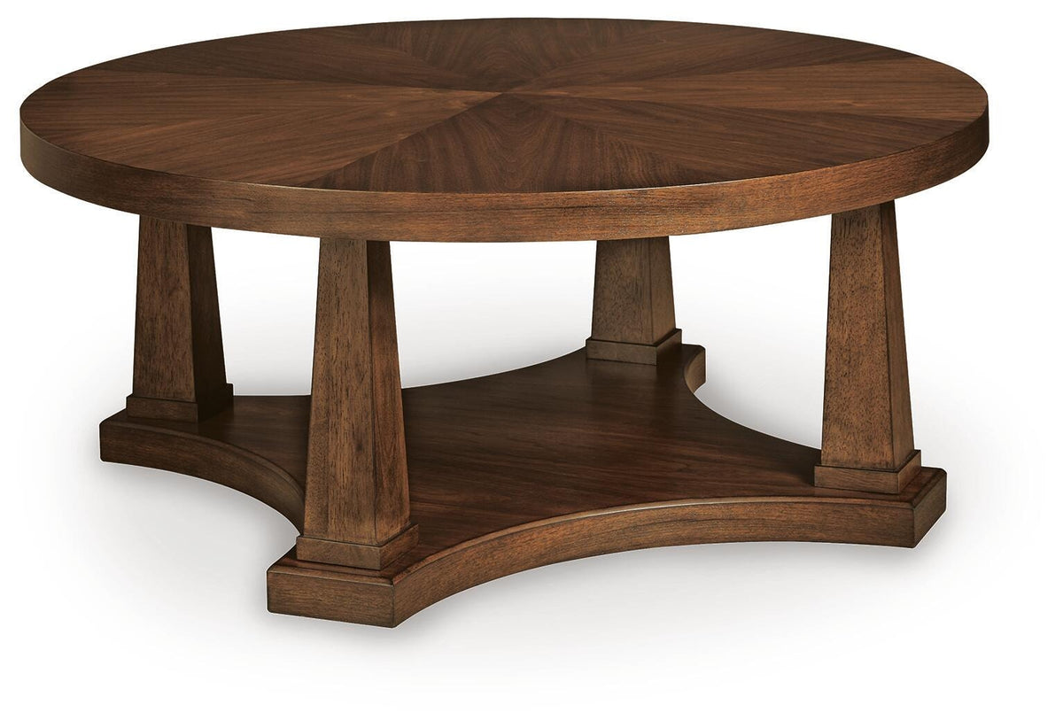 Rustic Plains Coffee Table - Warm Brown  (T877-SI)
