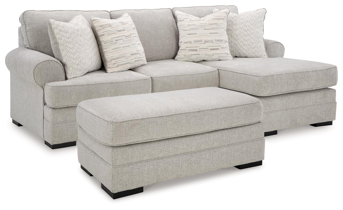 Eastonbridge Sofa Chaise and Ottoman (56603-SI)