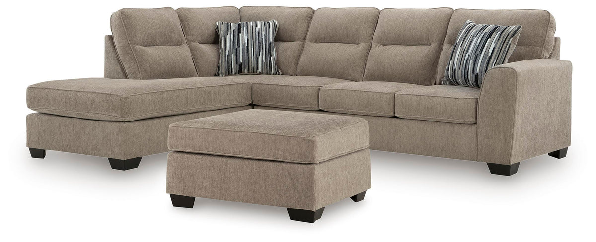 Olten 2-Piece Sectional with Chaise and Ottoman (31304-SI)