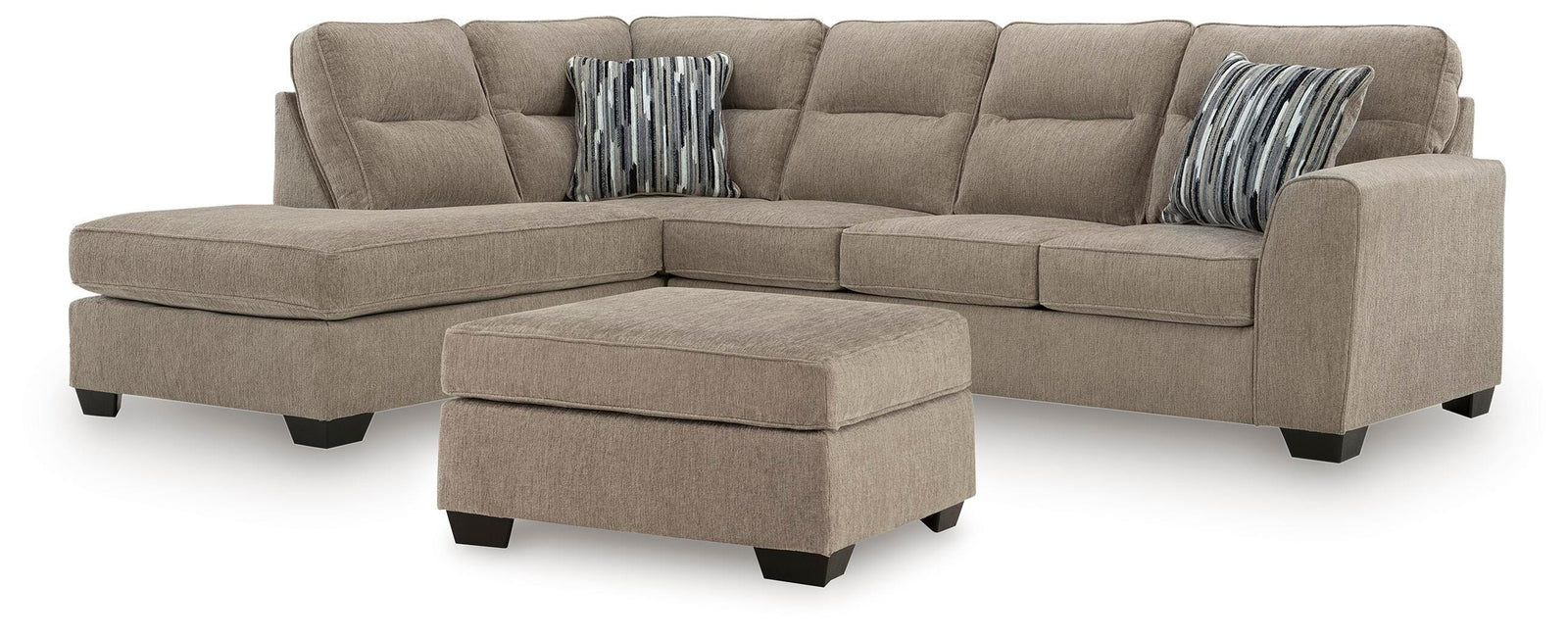 Olten 2-Piece Sectional with Chaise and Ottoman (31304-SI)