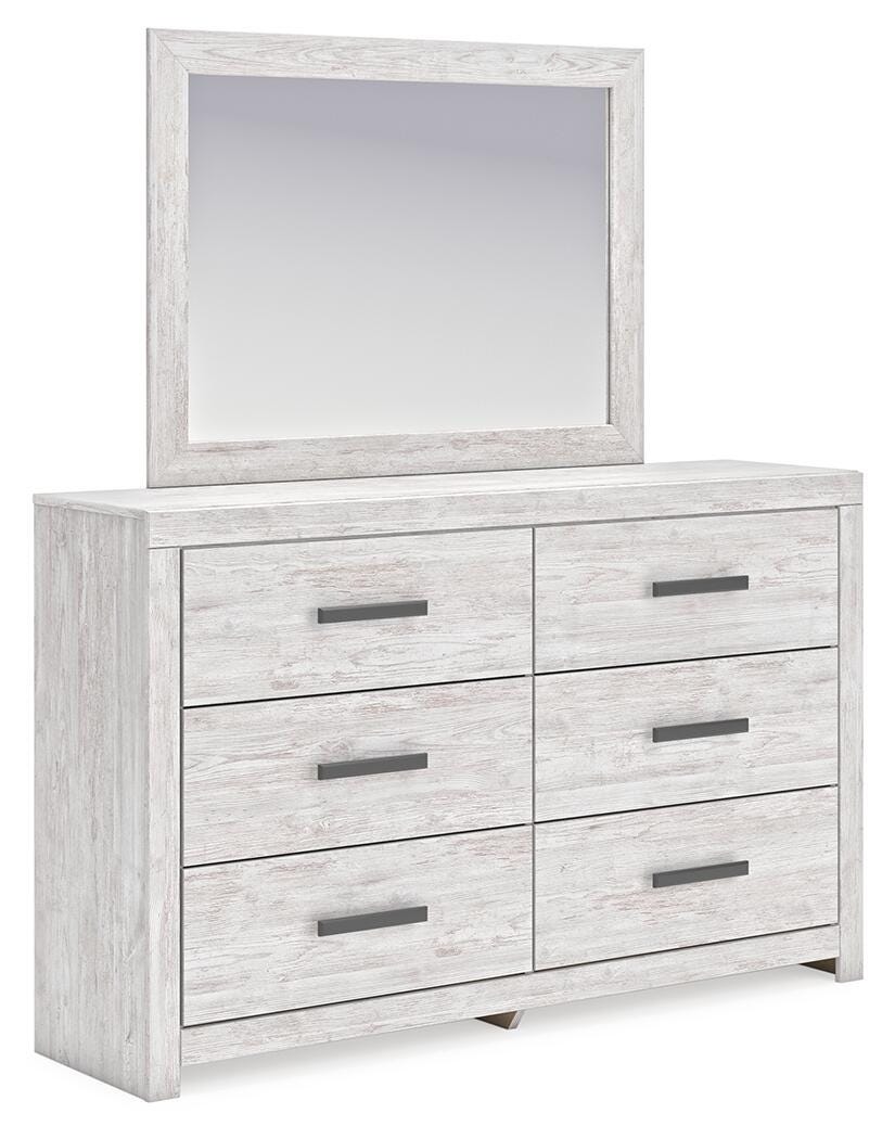 Cayboni Panel Bed, Dresser, Mirror and Chest (B3788-SI) - Image 4