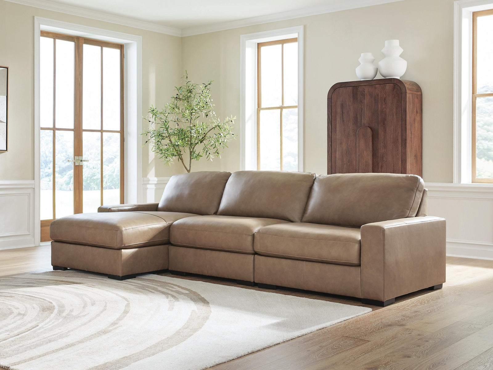 Veronella 3-Piece Sectional with Chaise (76106-SI) - Image 3