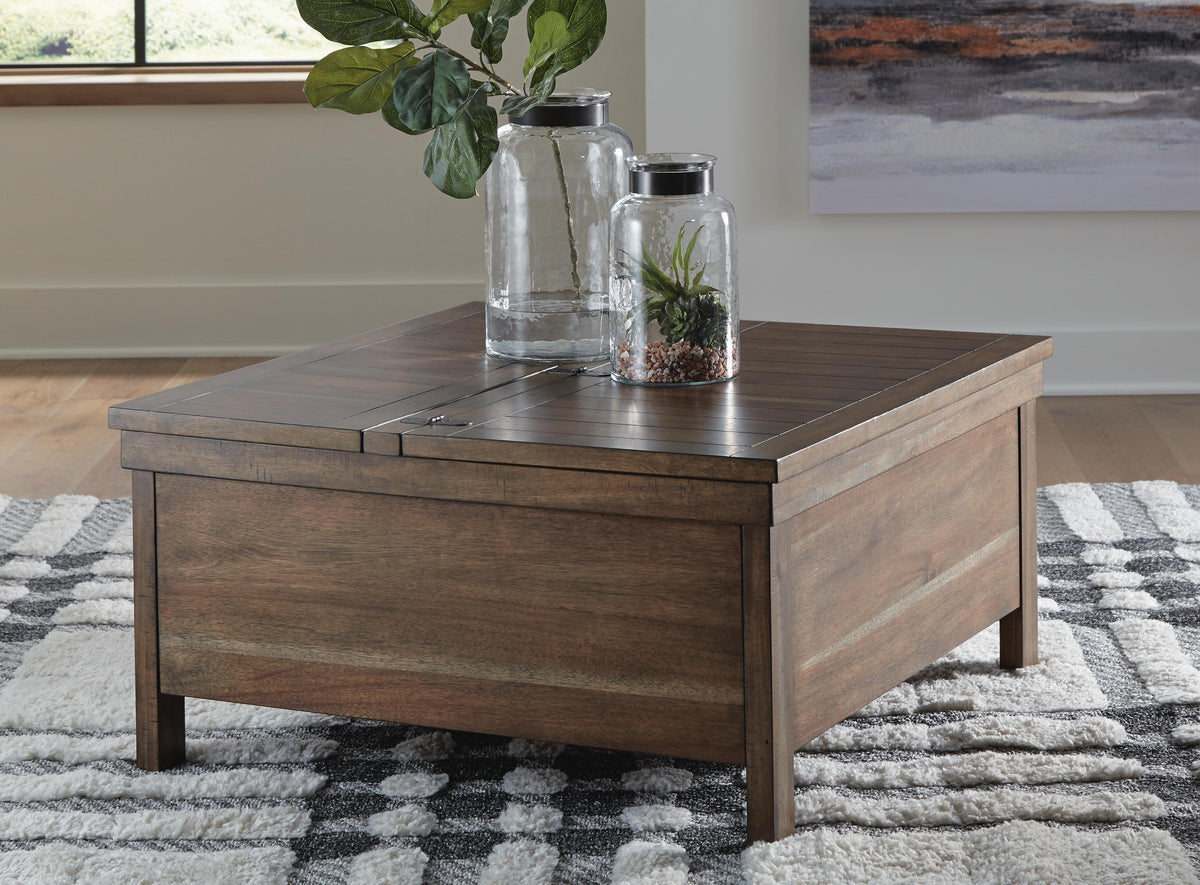 Moriville Lift-Top Coffee Table - Grayish Brown  (T731-SI) - Image 5