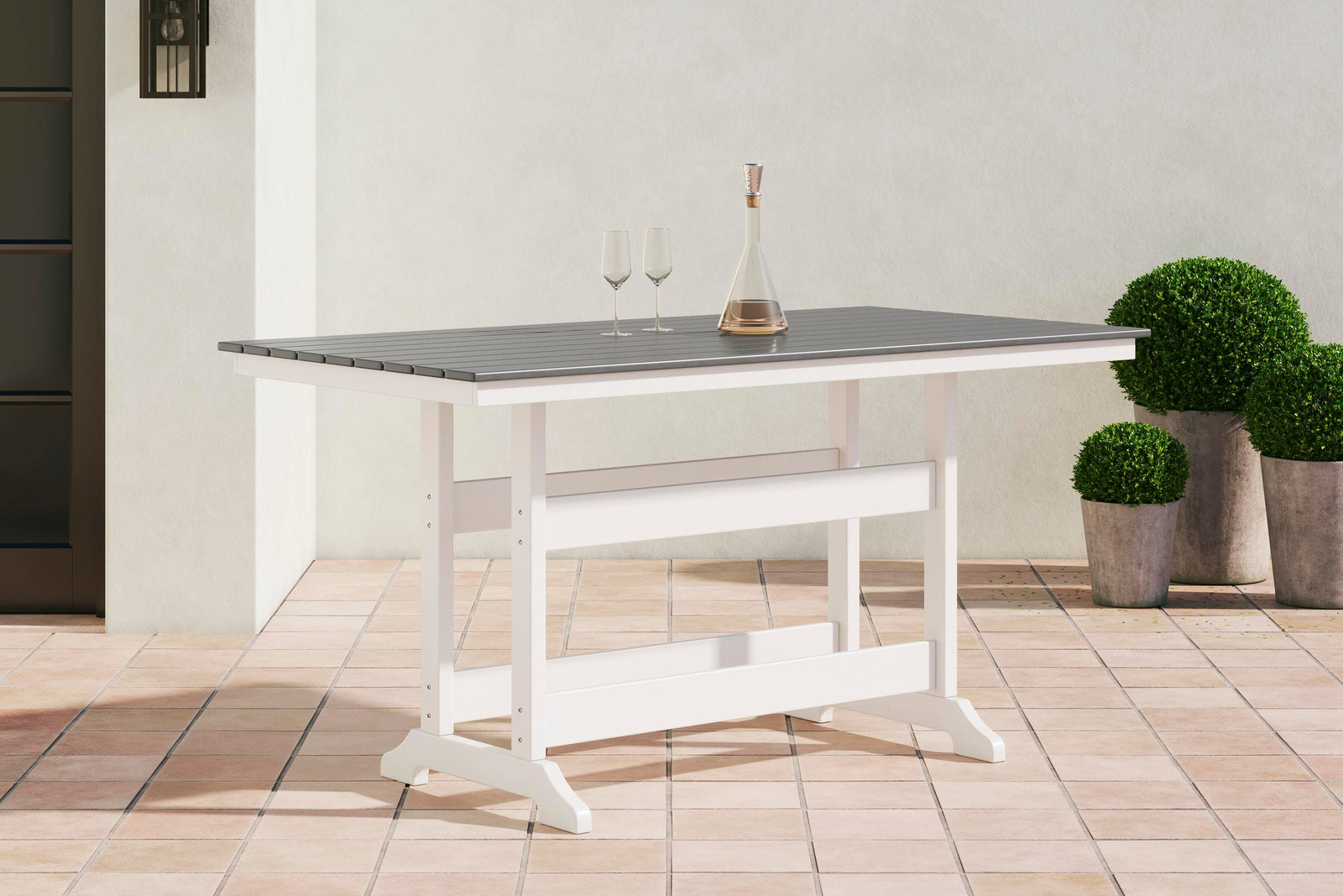 Transville Outdoor Counter Height Dining Table (P210-SI) - Image 12