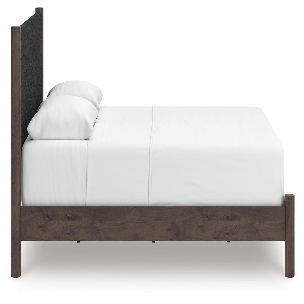 Pamytta Queen Upholstered Panel Bed, Dresser and Mirror (PCB2614-SI) - Image 11