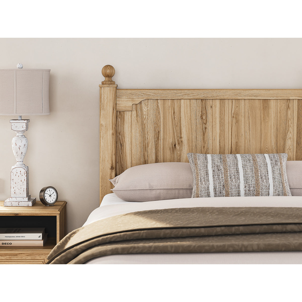 Aleaport Queen Panel Bed, Dresser, Mirror and Nightstand (PCB1075-SI) - Image 23