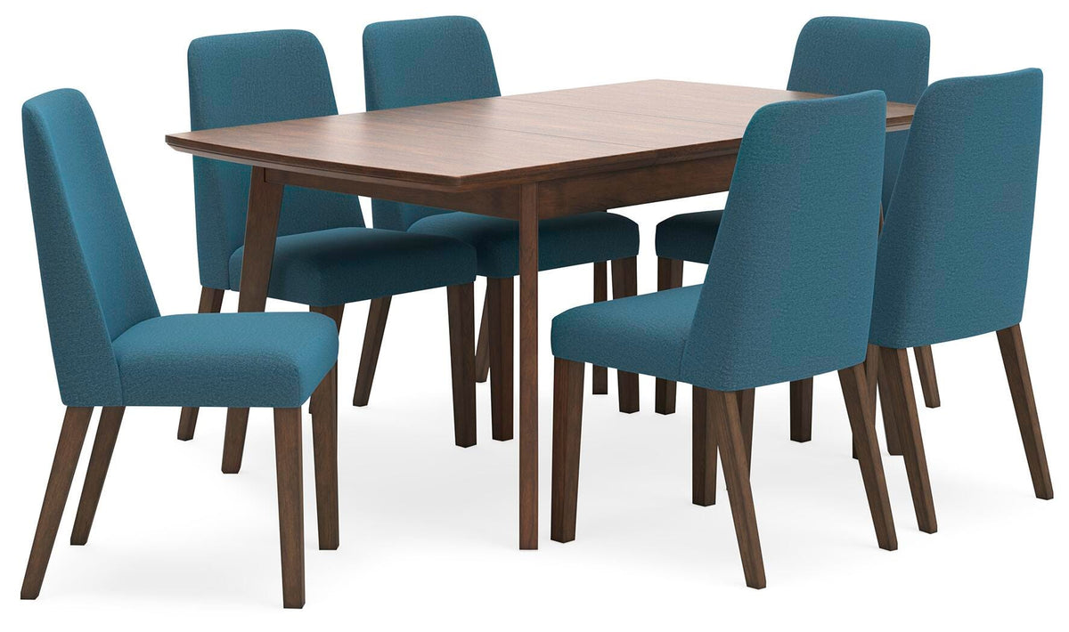 Lyncott Extension Dining Table and 6 Chairs (D615-SI)