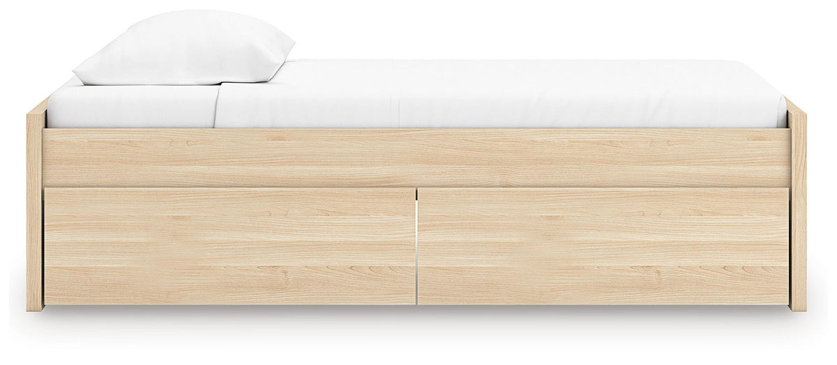 Onita Platform Bed with 1 Side Storage (Youth) - Natural  (EB9632-SI) - Image 6