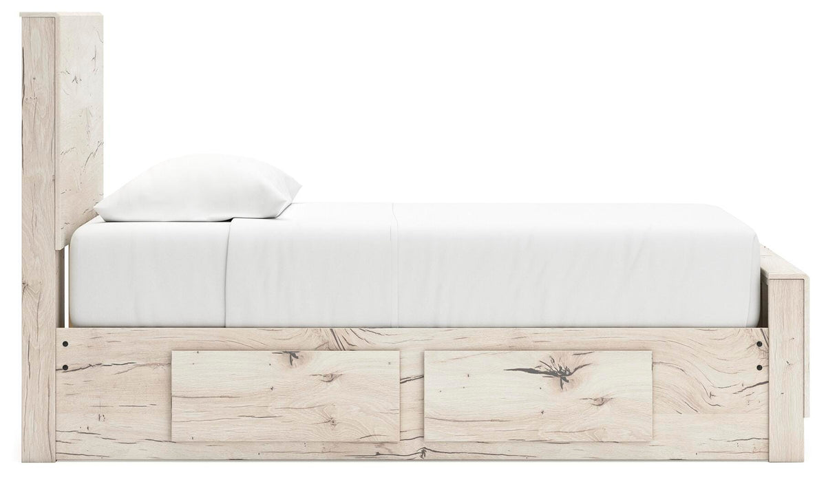 Lawroy Panel Bed with Storage and Nightstand - Light Natural  (B2310-SI) - Image 5