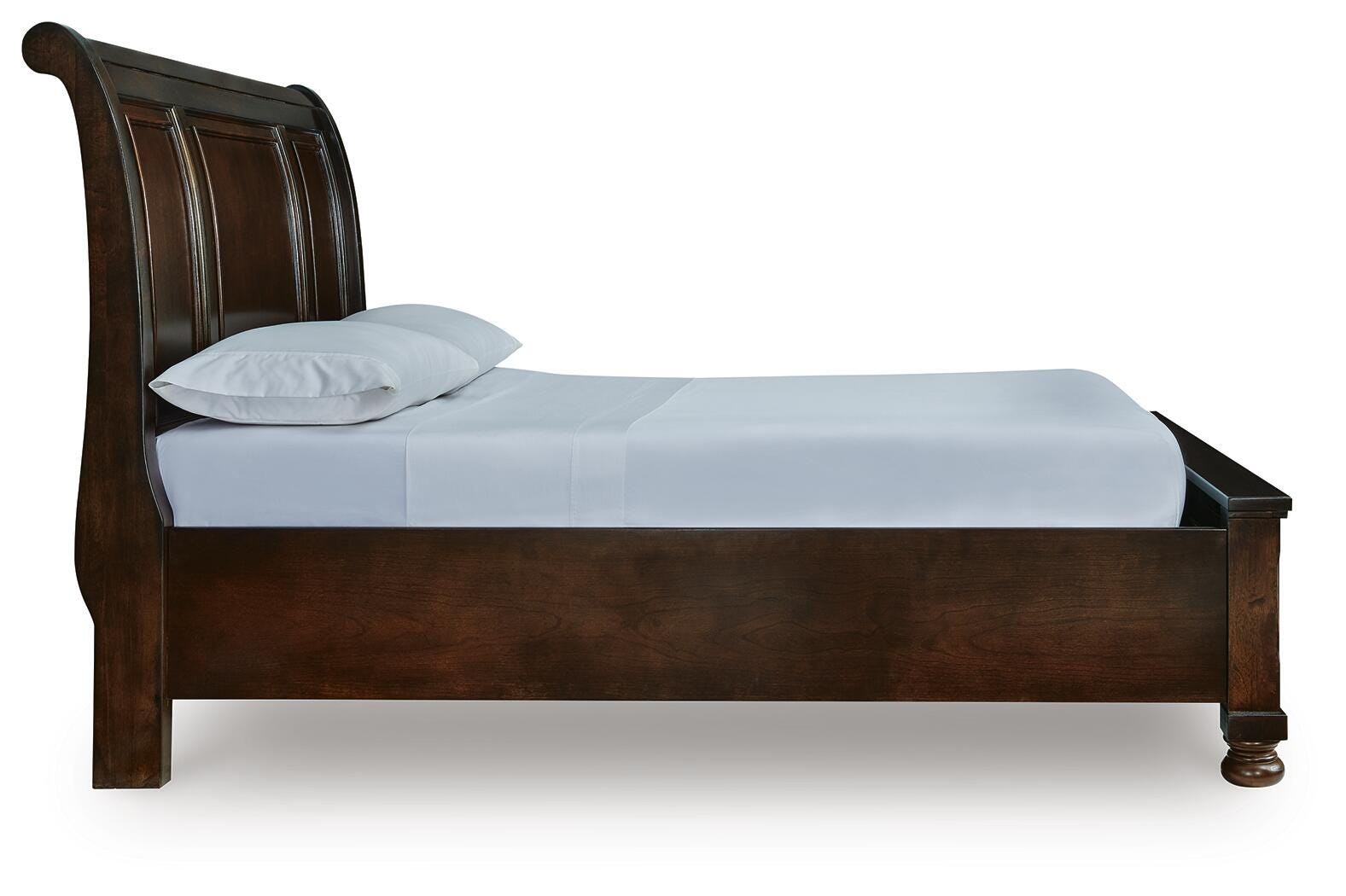 Porter Sleigh Storage Bed - Rustic Brown  (B697-SI) - Image 5