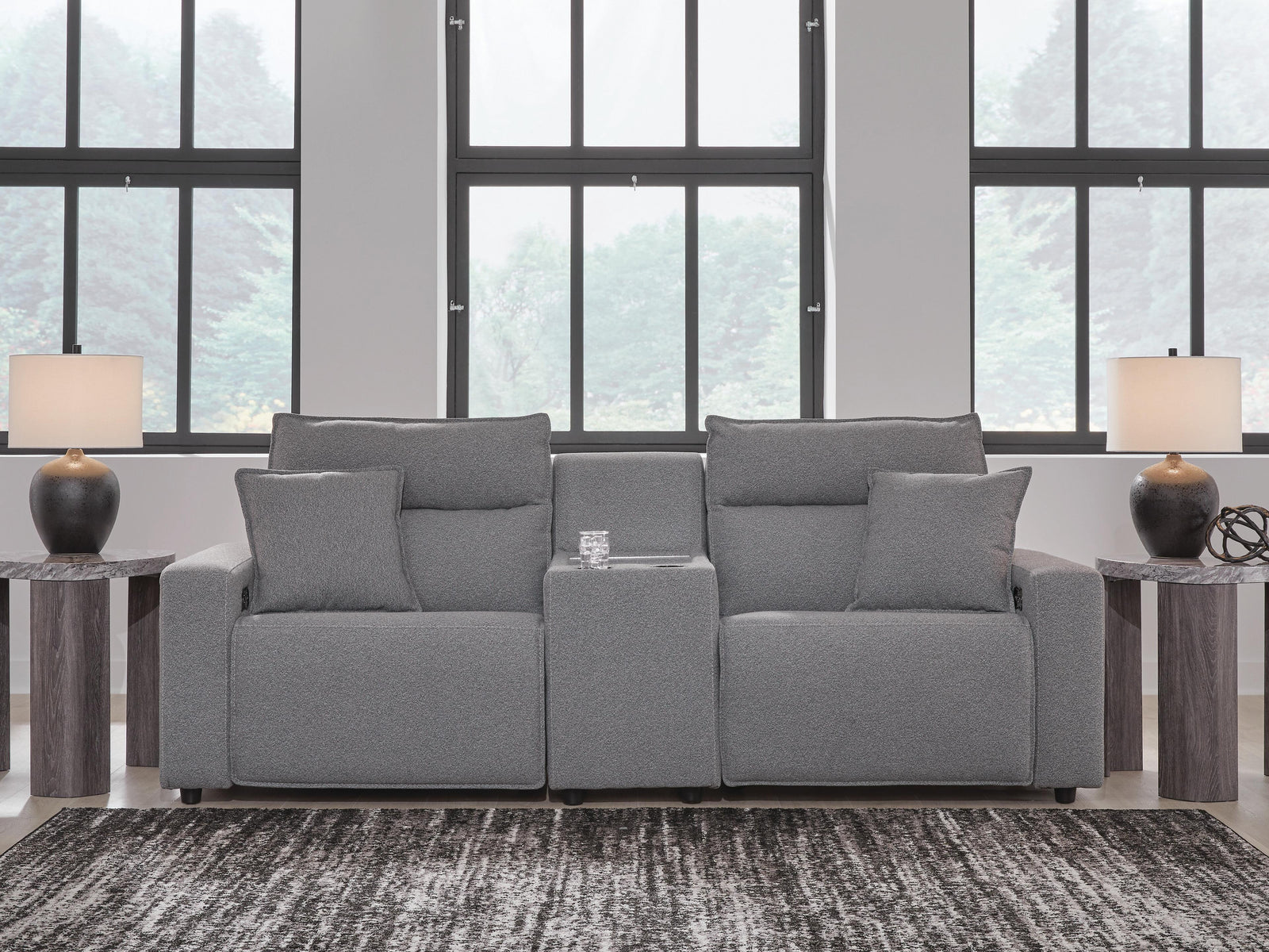 Modmax II 3-Piece Power Reclining Sectional with Console (65906-SI) - Image 2