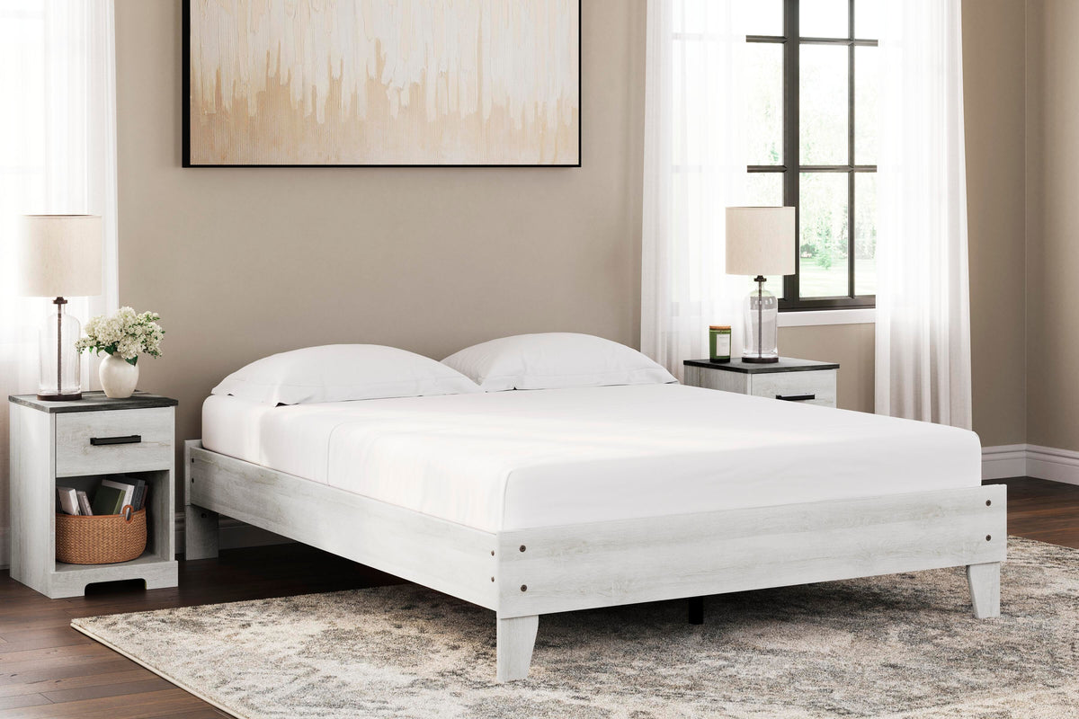Shawburn Platform Bed - Whitewash  (EB4121-SI) - Image 26