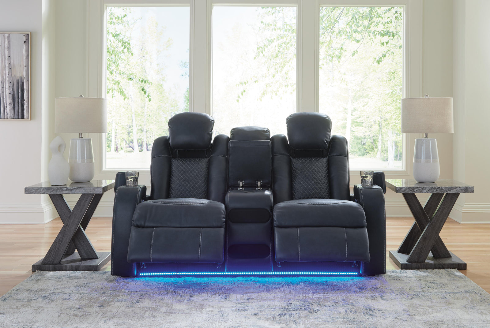 Fyne-Dyme Power Reclining Sofa, Loveseat and Recliner (36603-SI) - Image 19