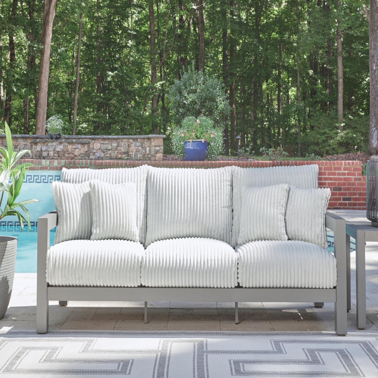 Hurley Park Outdoor Sofa with Cushion (PCP695-SI) - Image 12