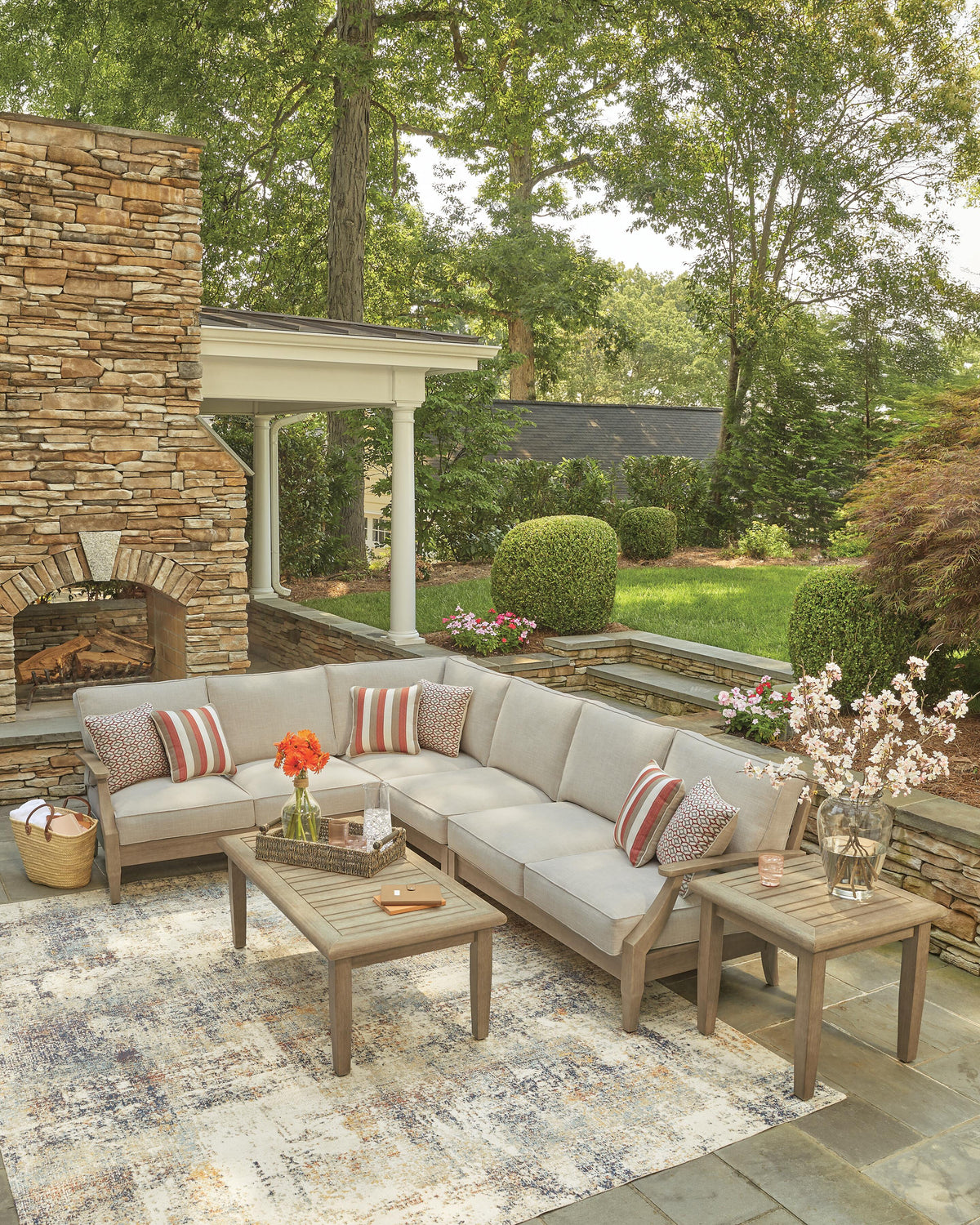 Clare View 4-Piece Outdoor Sectional (P801-SI) - Image 5