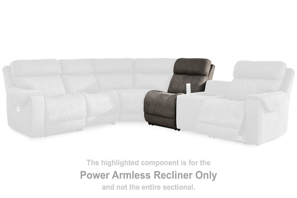 Hoopster Power Armless Recliner (23703-SI) - Image 4