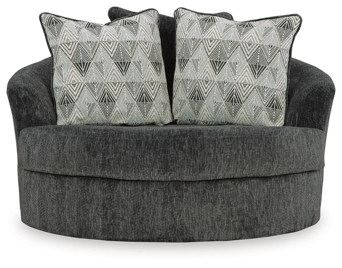 Biddeford Oversized Swivel Accent Chair (35504-SI) - Image 13
