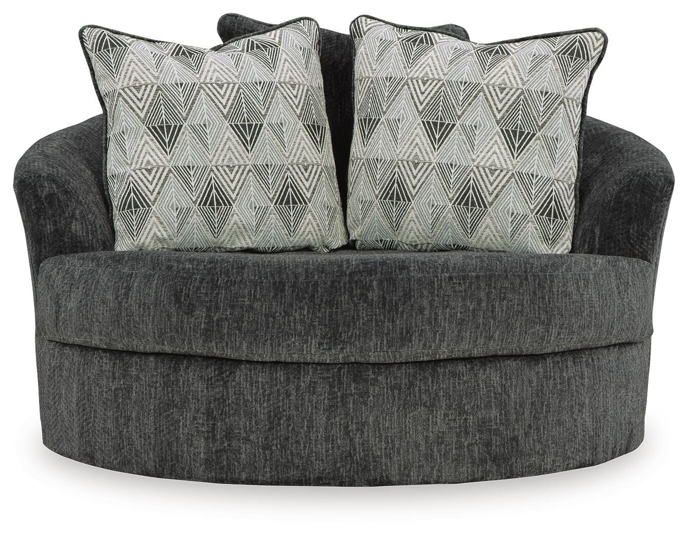 Biddeford Oversized Swivel Accent Chair (35504-SI) - Image 13