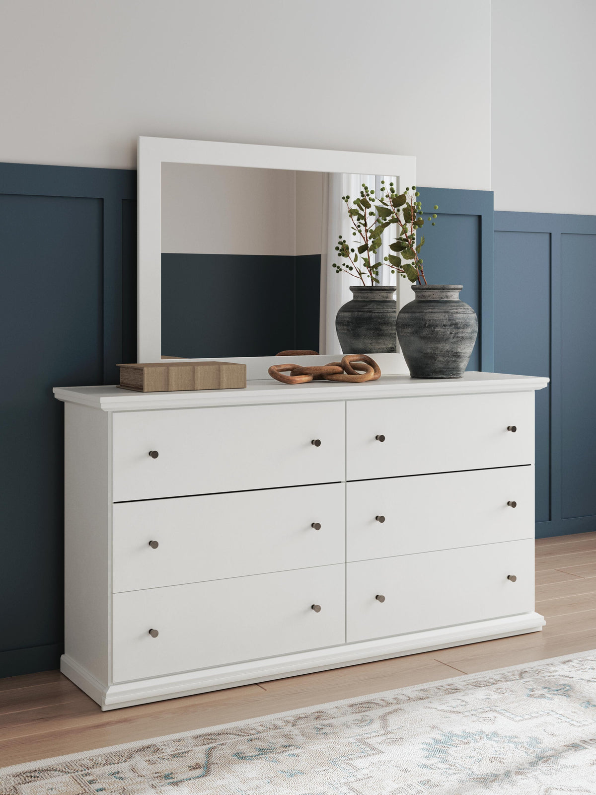 Bostwick Shoals Panel Bed, Dresser and Mirror - White  (B139-SI) - Image 16