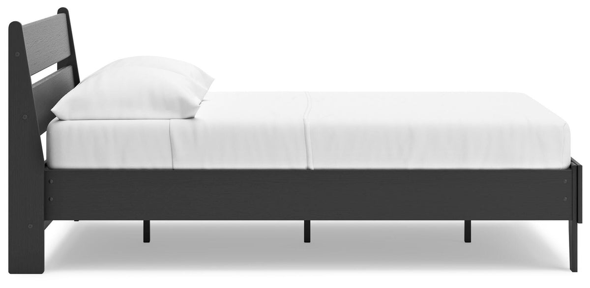 Socalle Panel Platform Bed (Youth) - Black  (EB1865-SI) - Image 7