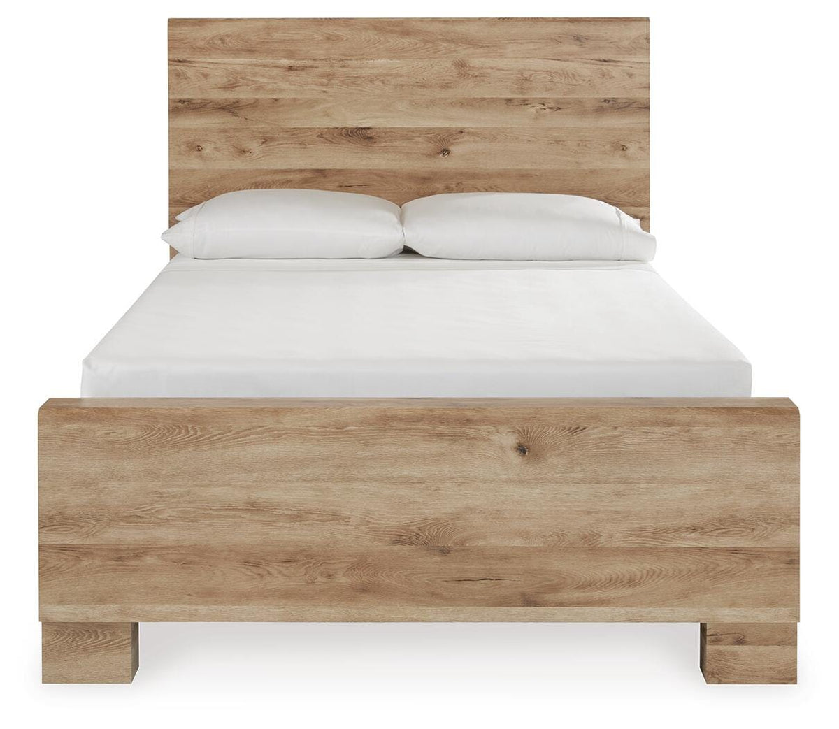 Hyanna Panel Bed with 2 Side Storage, Dresser and Mirror - Tan Brown  (B1050-SI) - Image 6