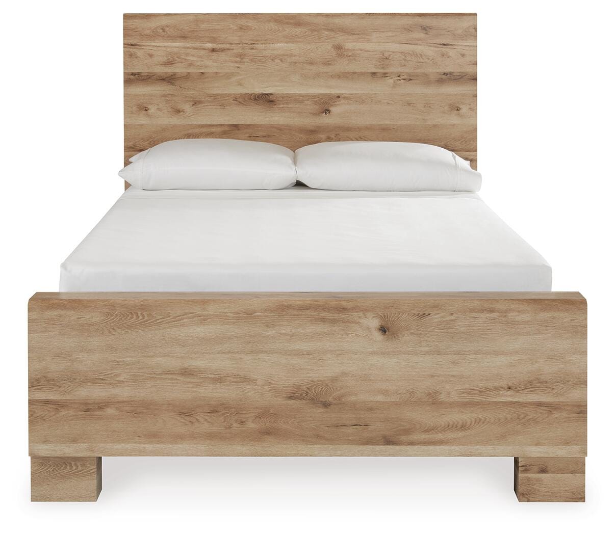 Hyanna Panel Bed with 2 Side Storage, Dresser and Mirror - Tan Brown  (B1050-SI) - Image 6