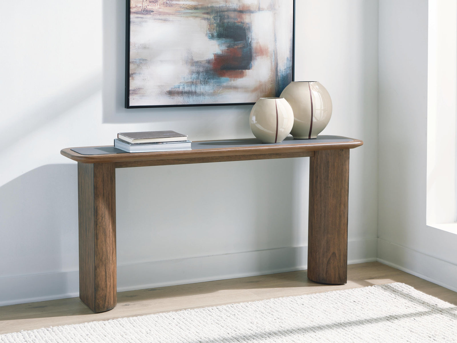 Dontayne Sofa Table - Warm Brown  (T563-SI) - Image 2