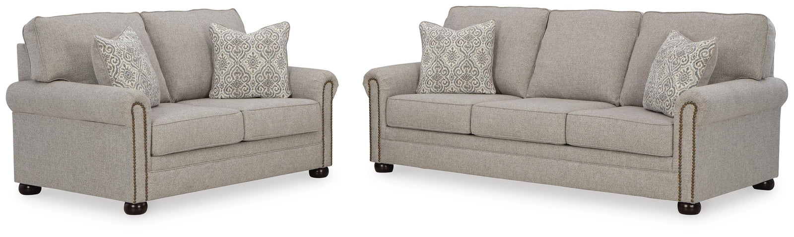 Gaelon Sofa and Loveseat (37307-SI)