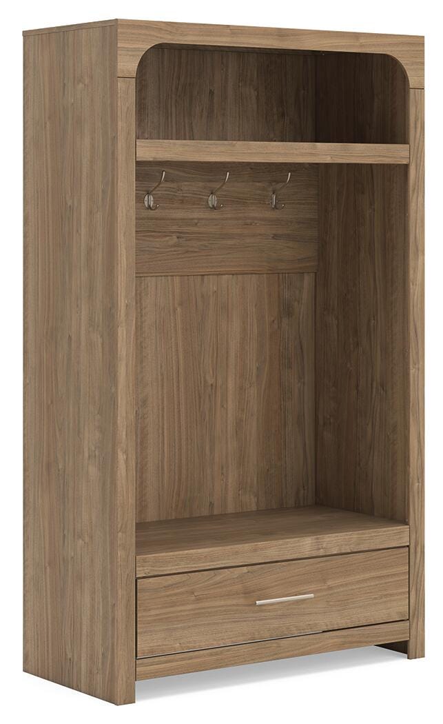 Dovander Hall Tree with Storage Bench (W1121-SI)