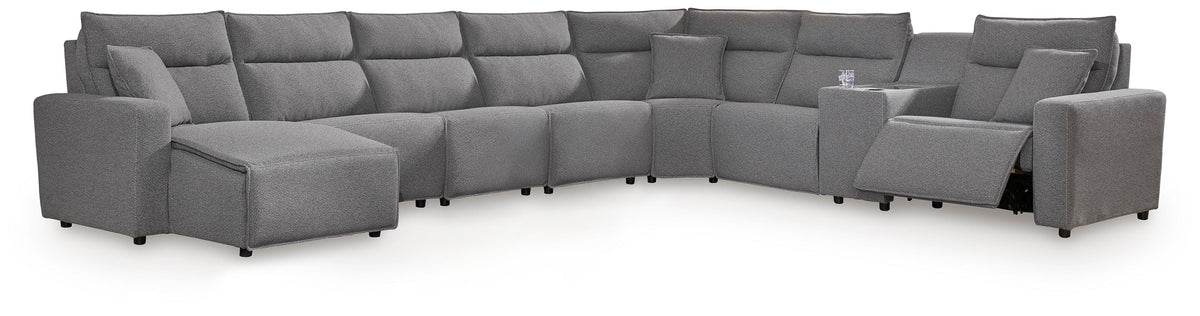 Modmax II 8-Piece Power Reclining Sectional with Console (65906-SI)