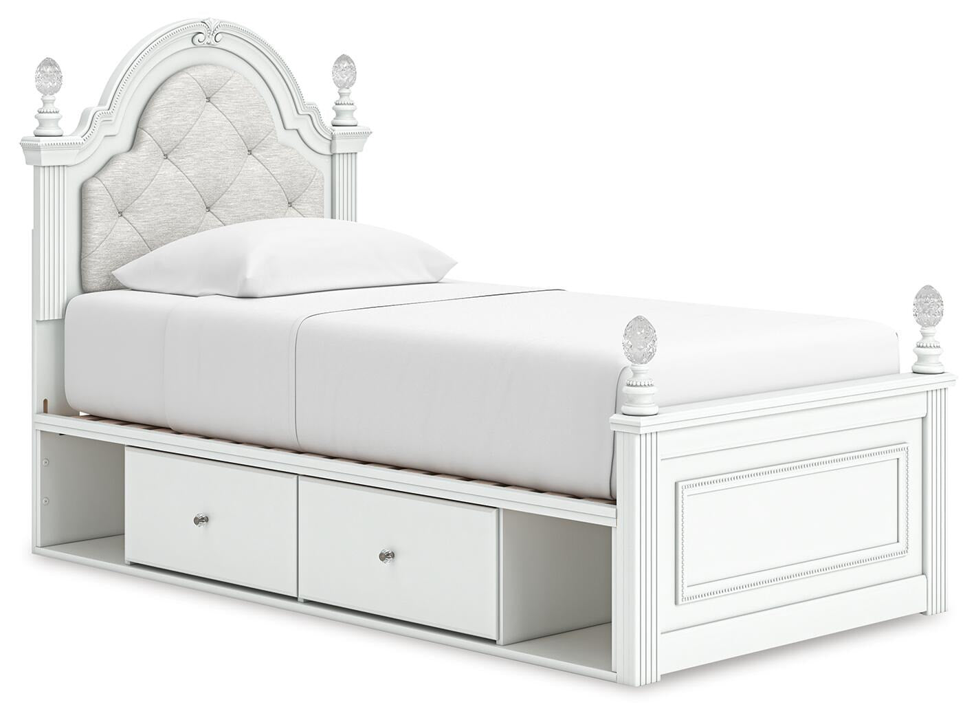 Kozlani Twin Upholstered Panel Storage Bed (PCB1819-SI)