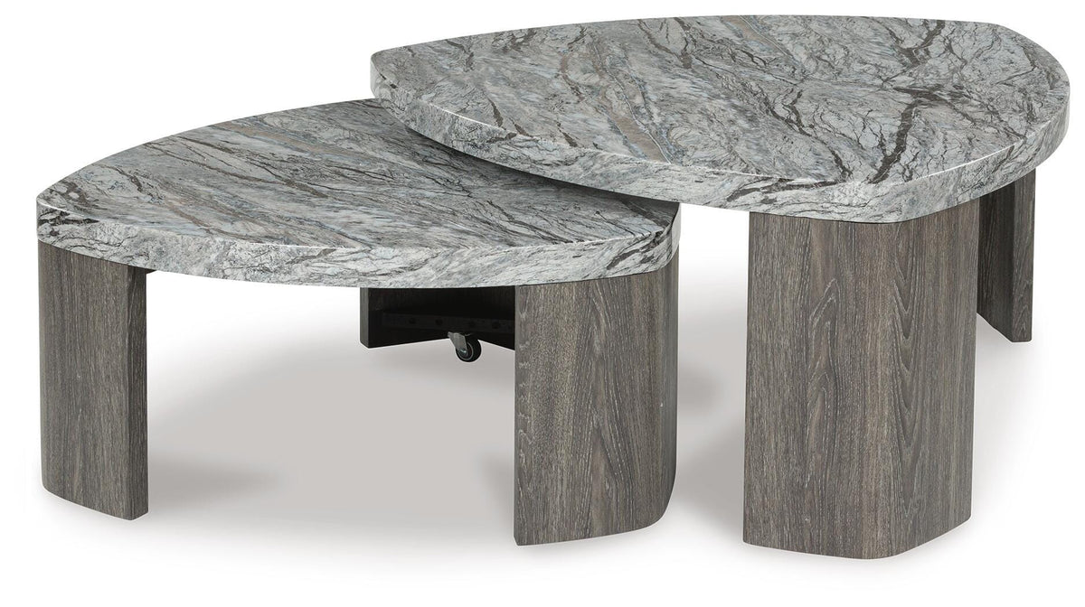 Surmour Coffee Table and End Table (T600-SI) - Image 3