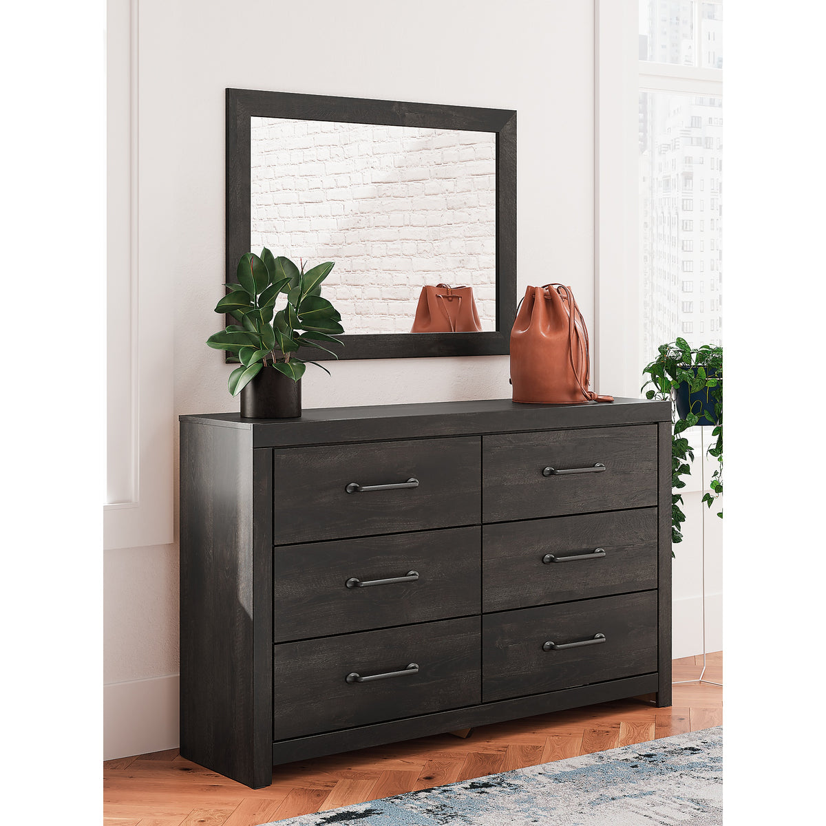Hollivern Twin Panel Storage Bed, Dresser, Mirror and Chest (PCB2108-SI) - Image 25