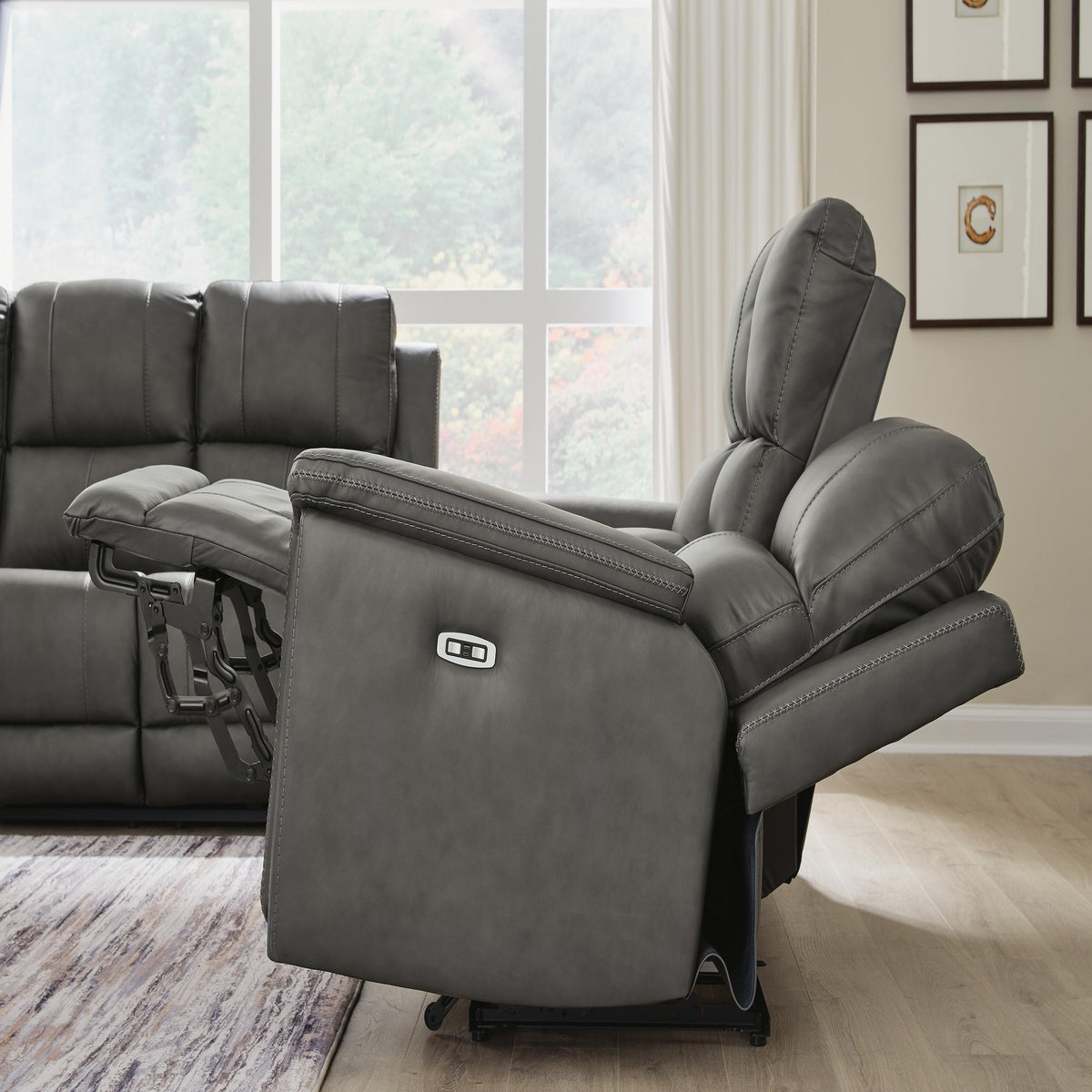 Bleckley Power Reclining Sofa (PCU12000-SI) - Image 37