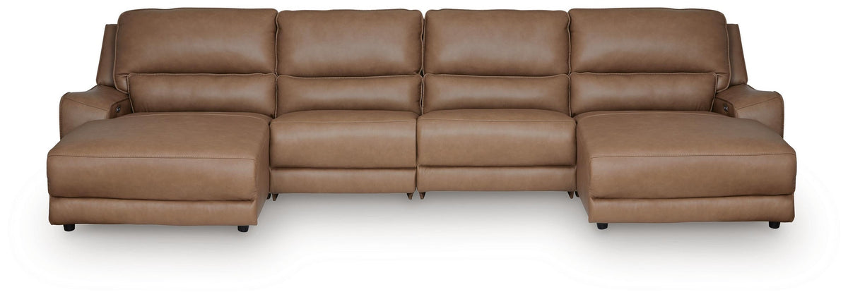 DeepWakes 4-Piece Power Reclining Sectional with Chaise (PCU62606-SI)