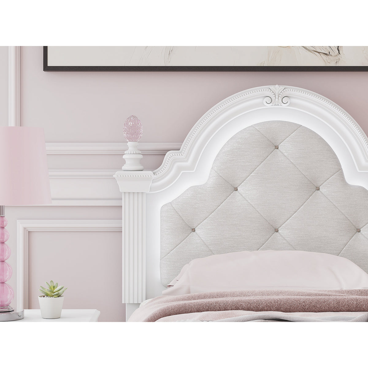 Kozlani Twin Upholstered Panel Bed (PCB1819-SI) - Image 11