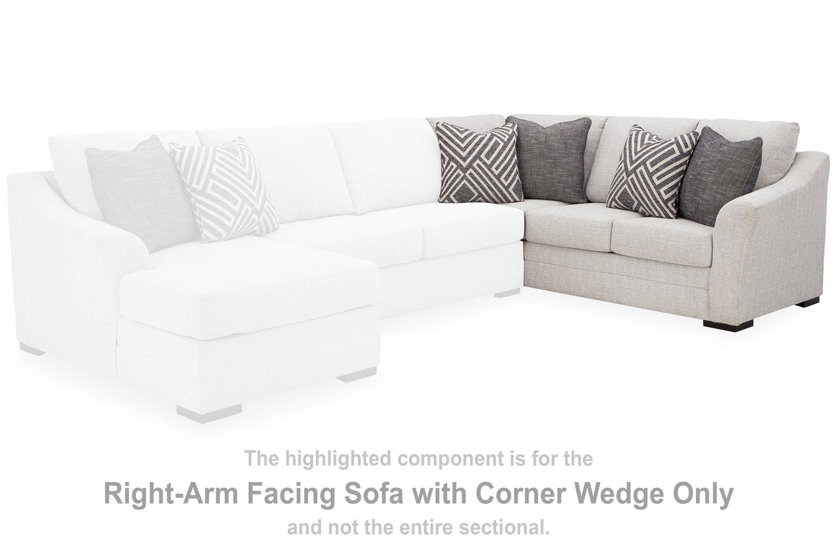 Koralynn Right-Arm Facing Sofa with Corner Wedge (54102-SI) - Image 19