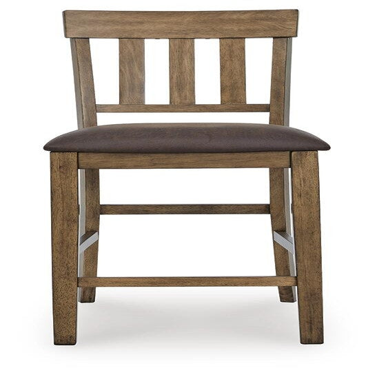 Urbinforte Counter Height Extension Dining Table, 4 Barstools and Bench (PCD592-SI) - Image 8