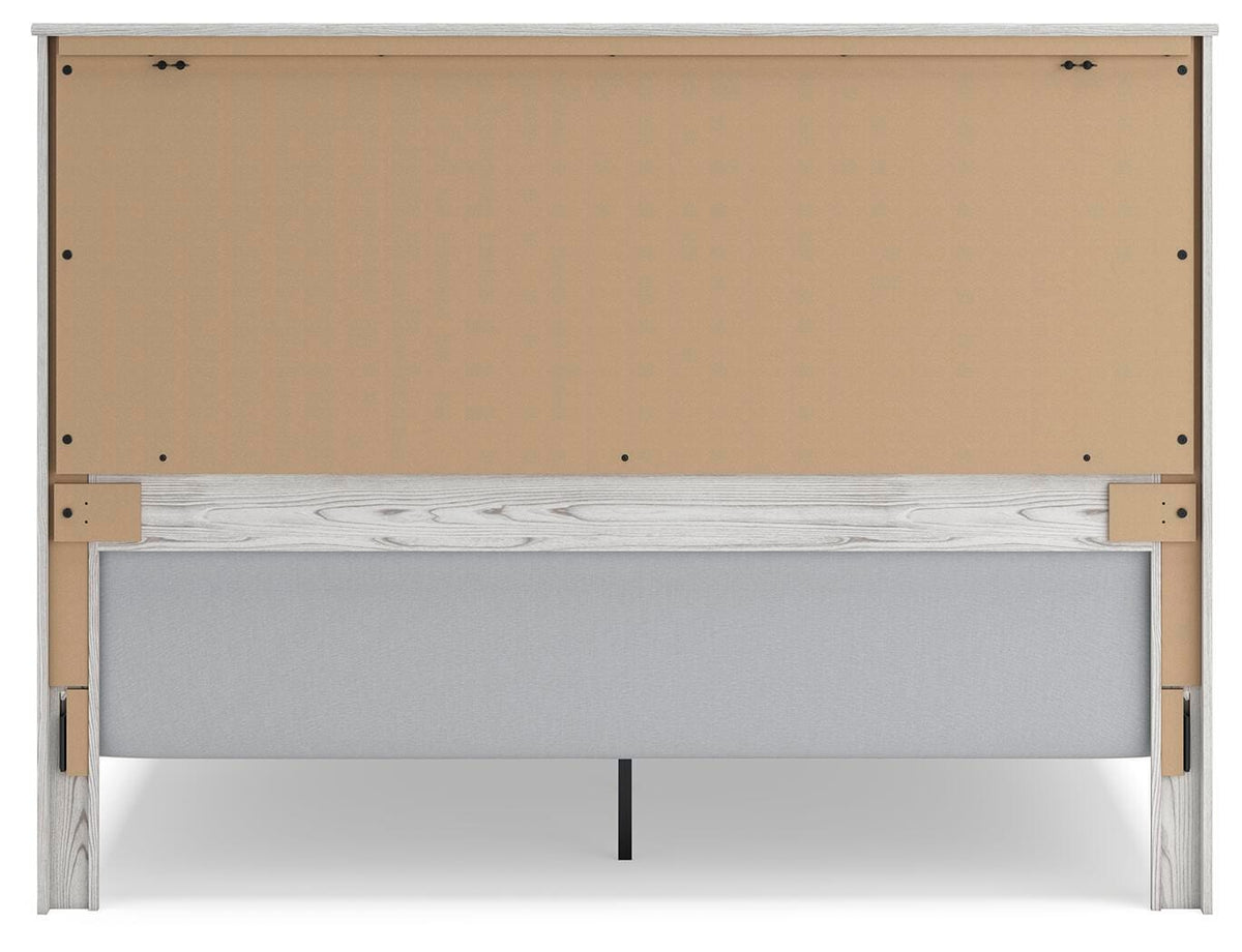 Gerridan Panel Bed, Dresser, Mirror and 2 Nightstands - White/Gray  (B1190-SI) - Image 9
