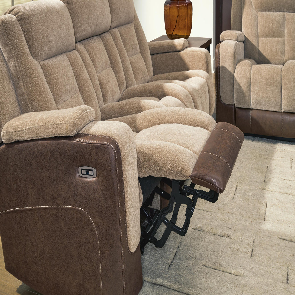Mixed Motion Power Reclining Loveseat with Console (PC83504-SI) - Image 23