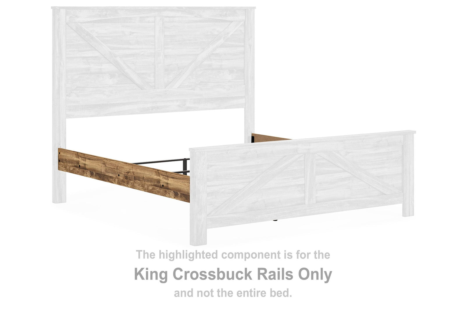 Maystonna King Crossbuck Rails (PCB1580-SI) - Image 2