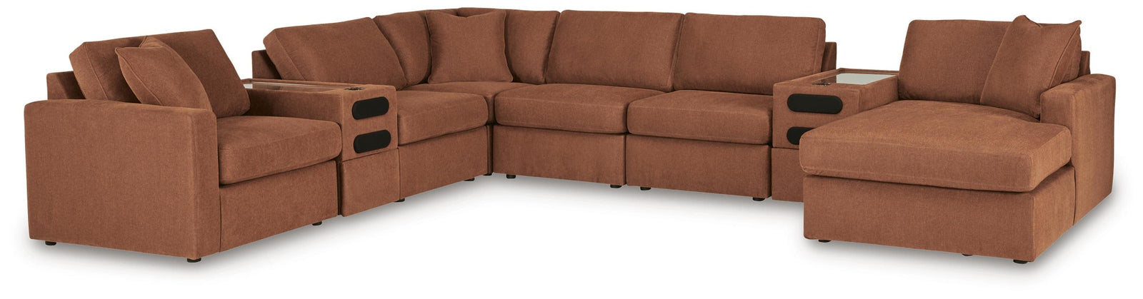 Modmax 8-Piece Sectional with Storage Chaise and Audio Consoles (92102-SI)